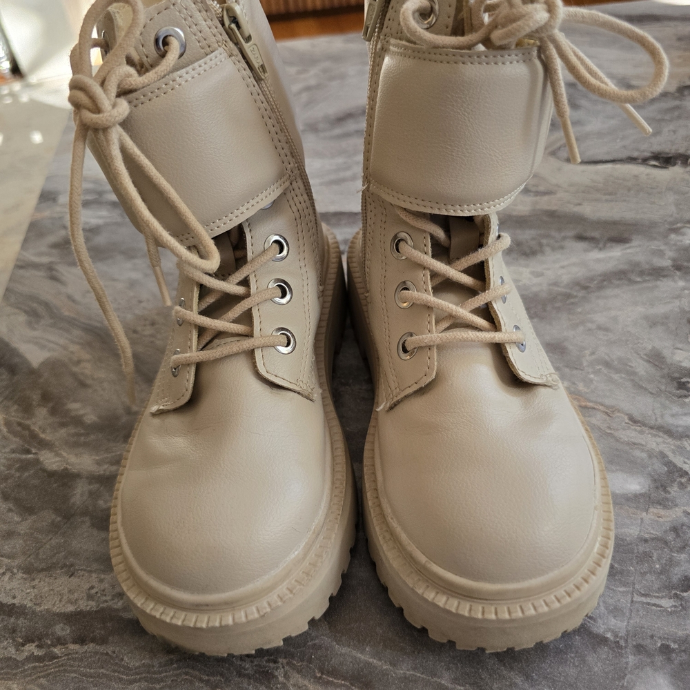 Zara Kids Cream Boots